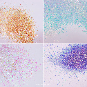 aurora pearl + chip glitter ( 6 type )